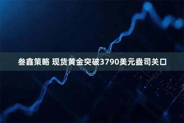 叁鑫策略 现货黄金突破3790美元盎司关口