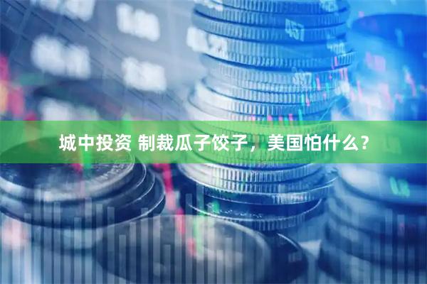 城中投资 制裁瓜子饺子，美国怕什么？